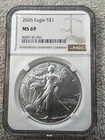 2026 American Silver Eagle 1oz  NGC MS69 . No Reserve !!!