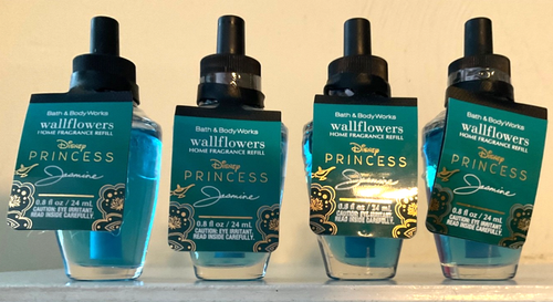 4 Bath & Body Works DISNEY PRINCESS JASMIN Wandblumen-Nachfüllzwiebeln