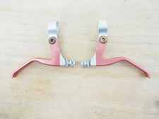 Vintage Paul Components Love V-Brake Levers Pair Red/Silver CNC MTB/Gravel 130g