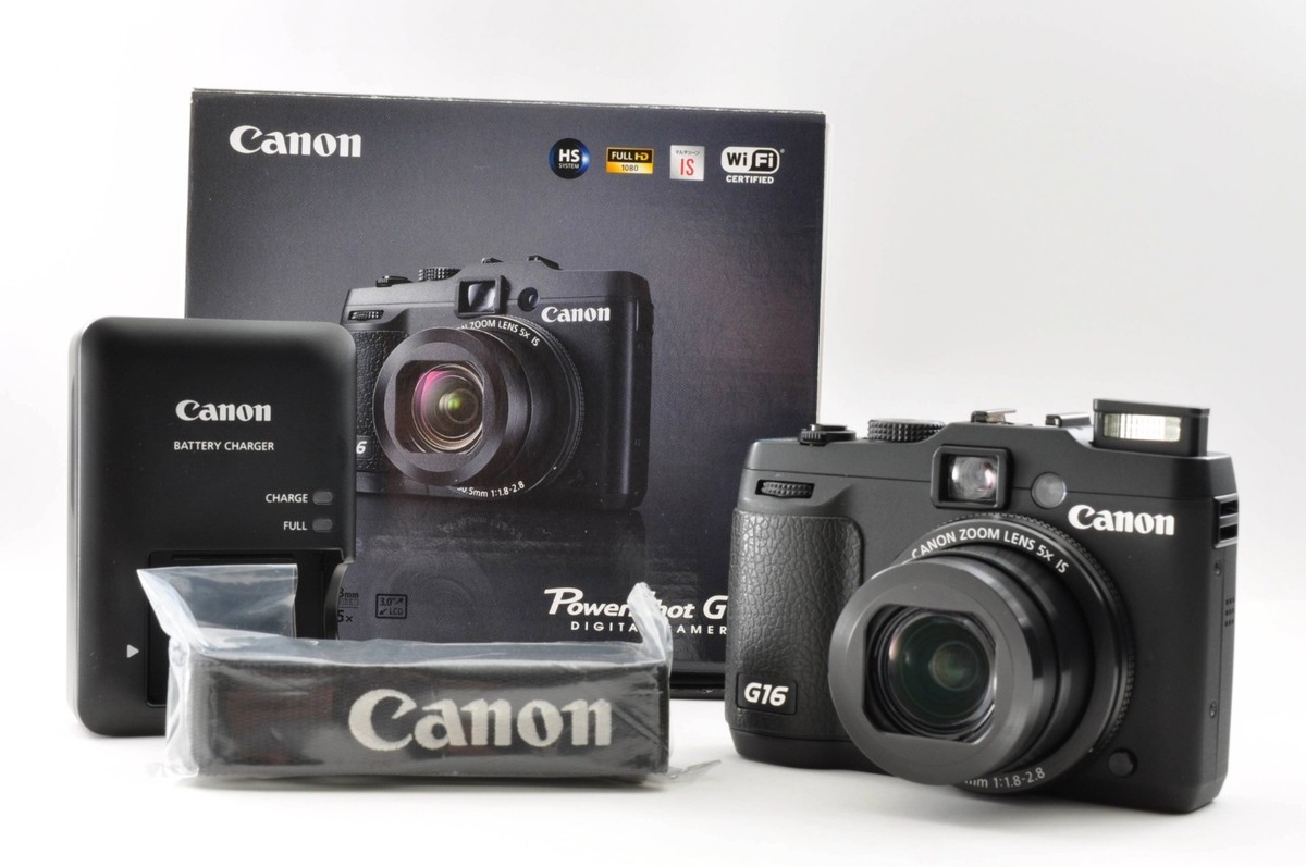 Canon PowerShot G16 12.1MP Compact Digital Camera Near Mint w/Box