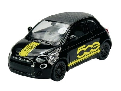 KINSMART FIAT 500e SCHWARZ 1:28 NO BOX KT5440 NEW DIECAST METAL MODEL