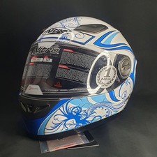 NEW Nitro Racing Dynamo Junior Motorcycle Helmet – Blue, Size M, Clear Visor