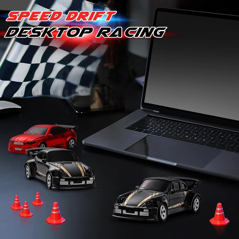 KF20 1/64 RC Car 2.4G Remote Control Drift Car 4WD Racing Model Vehicle Toys - Image 3 of 4