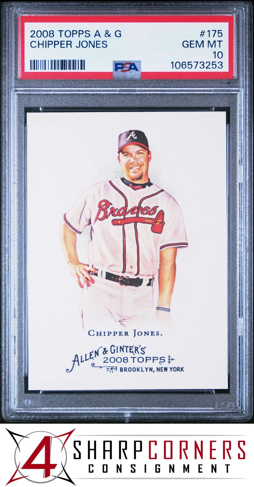 Chipper Jones trading card