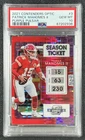 PATRICK MAHOMES II PSA 10 2021 CONTENDERS OPTIC #3 PURPLE PULSAR TICKET 12/26
