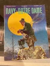 11/2 1974 NAVY VS. NOTRE DAME FOOTBALL PROGRAM VETERAN'S STADIUM EX/MT