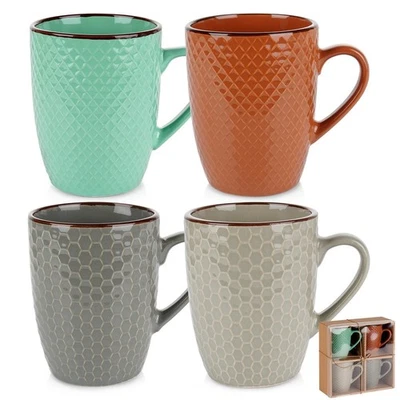 Tasses en céramique 400 ml 4 pièces. - Photo 1/4