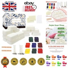 Creative Candle Making Set - 960g Soy Wax, Dyes & Blessings Paper for Adults