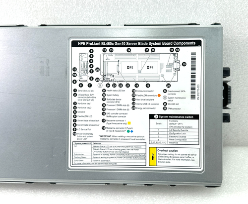 HP ProLiant BL460c Gen10 Barebones System P204i-b No RAM/HDD/CPU Blade Server 🚚 - Picture 19 of 20