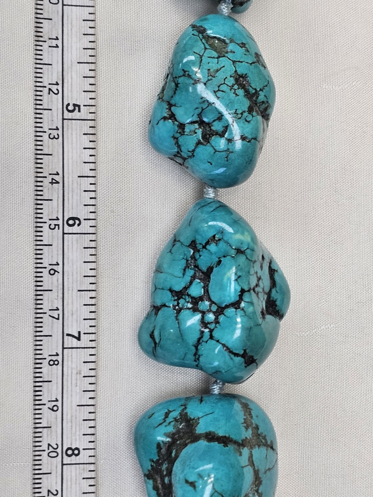 Beautiful Turquoise Statement Piece Necklace - image 13