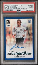 psa9 2023-24 donruss fifa david beckham beautiful game auto-blue