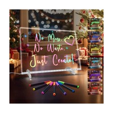 LumiBoard LED Drawing Board 13.7x10 Inch LED Note Board with Colors... Fast Ship