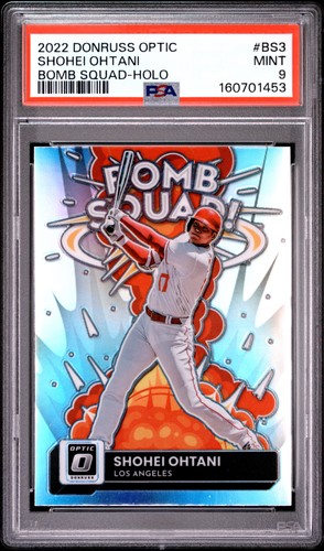 2022 PANINI DONRUSS OPTIC BOMB SQUAD HOLO #BS3 SHOHEI OHTANI PSA 9
