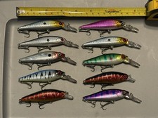(10) Medium Diving Jerkbait Crankbait Fishing Lures Huge Lot Of 10