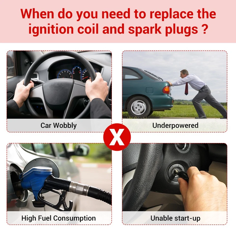 Bobinas de encendido y bujías y cables de 5,7 L para Dodge Ram 1500 2500 3500 2003-2005 Foto 4 de 4