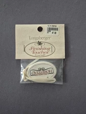 Longaberger Homestead Basket Tie-On with Ribbons 393388