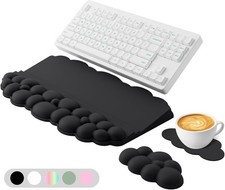 Ergonomic Wrist Rest for Keyboard and Mouse, Soft Memory Foam Cloud Keyboard ...