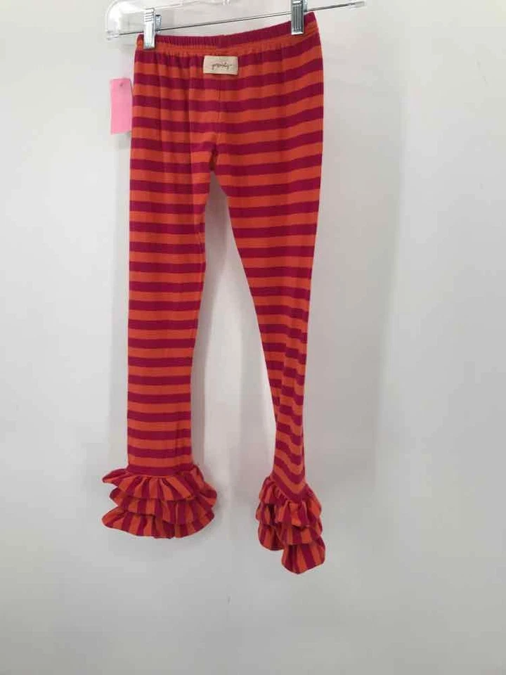 Pantalones de niña a rayas talla 7 naranja persnickety de segunda mano Foto 2 de 3