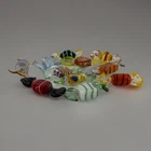 Vintage Murano Italy Hand-Blown Glass Twisted Hard Candy Pieces 11 pcs. (2 glow)