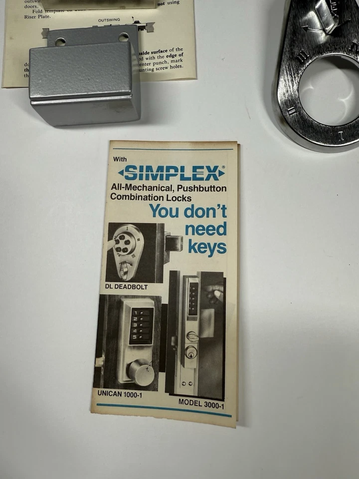 Simplex Mechanical Keyless Door Lock model 905 - Image 2 of 4