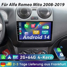 Autoradio 2G+64G Carplay Android 13 per Alfa Romeo Mito 2008-2019 GPS SWC DAB+