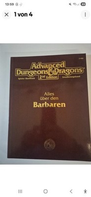 AD&D 2. Edition Alles Über Barbaren, Selten, Deutsch,  Sehr Gut Erhalten