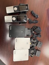 Yealink W56H Cordless Phone Set 2 phones, base and range extenders - Used