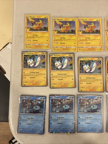 Pikachu General Mills Black Star Promo. Card Lot Wooper Pachirisu Surging Sparks - Picture 2 of 15