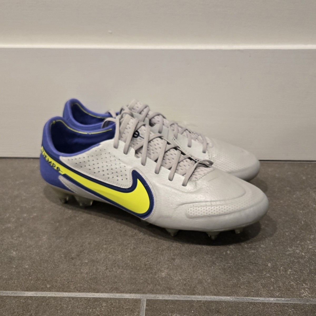 Nike Legend 9 Elite SG-PRO Grey Volt Sapphire Tiempo Legend 9 Elite SG Pro AC  main image 2