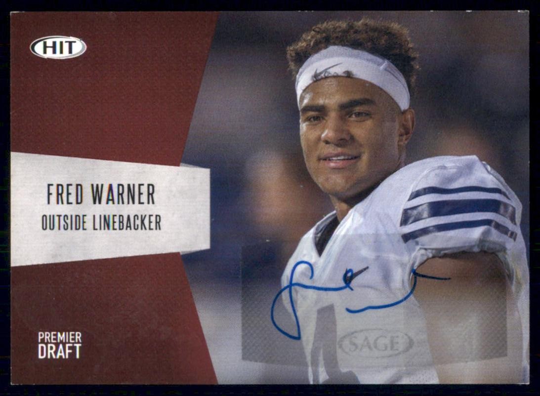 Fred Warner Sage Hit Autograph #A13 Red