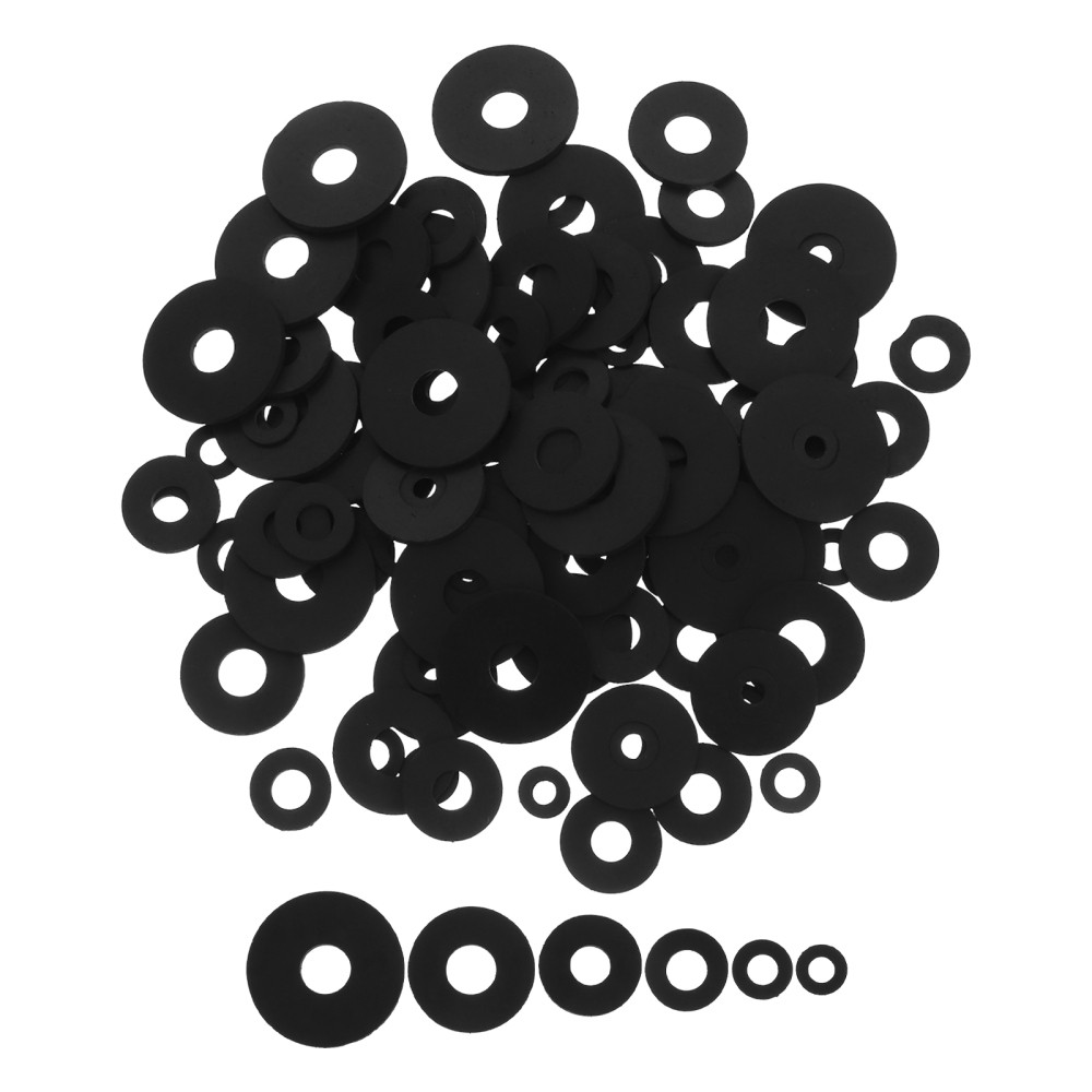 120 Pcs Rubber Gasket Shock Absorber Pads for Baby Washing Machine with Copper Washers