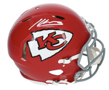 Kenneth Walker III Autographed Chiefs Throwback Authentic Speed Helmet Beckett