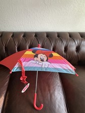 VTG Disney Minnie Mouse Children  s Red Rainbow Umbrella