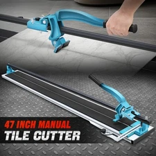 For Porcelain Ceramic 48" Manual Tile Cutter Cutting Machine Tool w/ Wheels