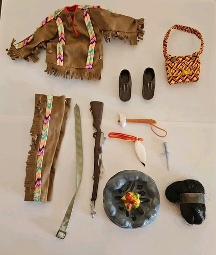Original Vintage GI Joe Action Man Hong Kong Indian Brave Outfit, Very Nice