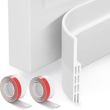 GroTheory 2 Pack Door Draft Stopper, Under Door Sweep for Exterior & Interior Do