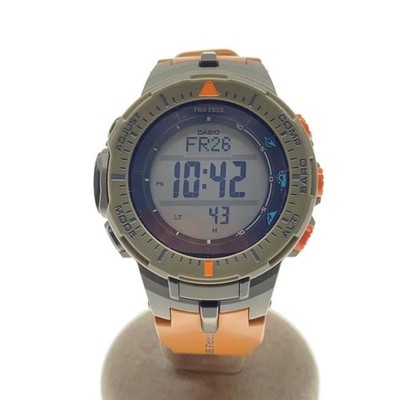 Casio Herren Solarbetrieben Triple Sensor Grau Pro Trek Uhr PRG300-8JF