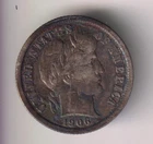 1906-P BARBER DIME 90% SILVER PHILADELPHIA 10¢ UNITED STATES AMERICA TEN CENTS