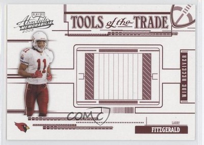 2005 Playoff Absolute Memorabilia Tools of the Trade Red Larry Fitzgerald 0a1