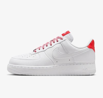 Nike Air Force 1 '07 White Light Crimson Sneaker Schuhe IB7167-103