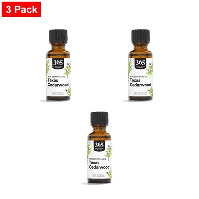 365 By WFM, 100% Essential Oil Texas Cedarwood, 1 Ounce - 3 Pack
