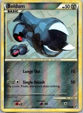 Pokemon TCG Beldum Common Reverse Holofoil Undaunted 43/90 HP