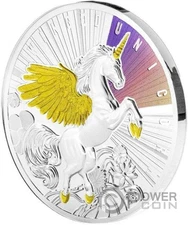 WINGED UNICORN Silver Coin $1 Niue 2025