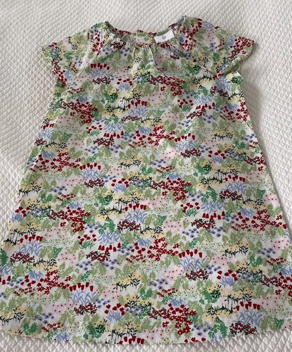 NEW HANNA ANDERSSON GIRLS DRESS SIZE 5 PASTEL FLORAL
