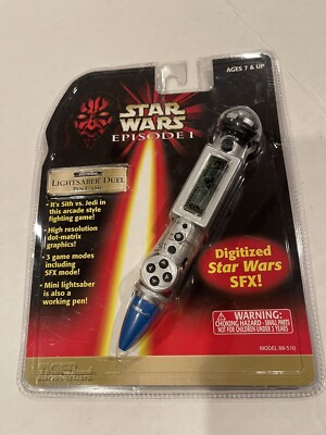 Star Wars Episode 1 Lightsaber Duel Pen Tiger Electronics Game Digitized SFX 