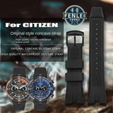 23mm Watch Band Silicone For Citizen AW1475 1476 1477 CA4154 4155 Bracelet Strap