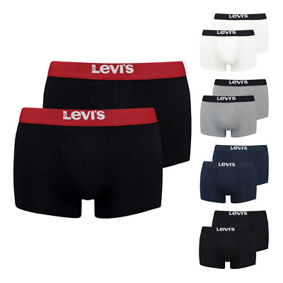 2er 4er 6er Pack Levi's Boxershorts Boxer Unterhosen Trunks Cotton Stretch