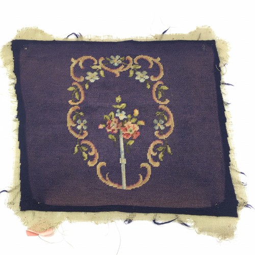 Paragon arazzo ago tela lana floreale lana floreale 19""x16"" cuscino sedia viola
