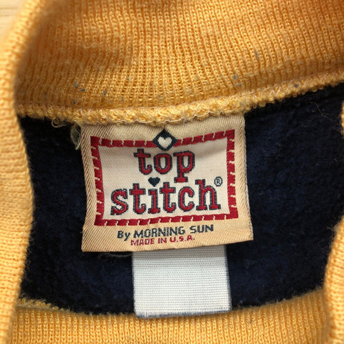 Vintage Morning Sun Top Stitch Blue Fall Flower Sweat… Gem