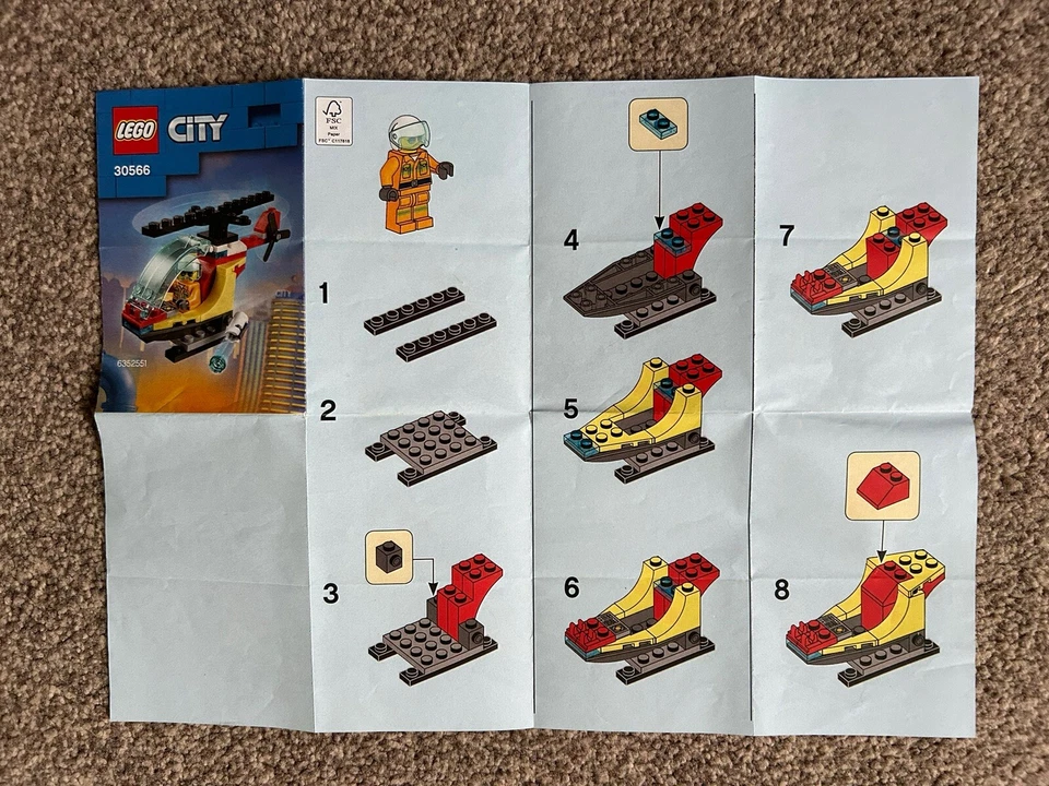 ⭐ LEGO City 30566 Fire Helicopter - Excellent Condition! - Image 3 of 4